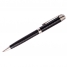 Ручка шариковая Delucci черная, 0,8мм, корпус черно-серый/хром, механизм поворотный, инд. уп.