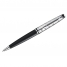 Увеличить Ручка шариковая Expert Deluxe Black CT синяя, 1мм, корпус черный/хром, поворотн., подар.уп.