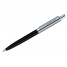 Ручка шариковая Silver Arrow синяя, 1мм, корпус черный/хром, автоматическая, пластик.футляр