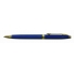 Ручка шариковая Silver Luxe синяя, 0,7мм, корпус синий, механизм поворотный, инд. упак.