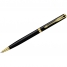 Ручка шариковая Sonnet Slim Black GT синяя, 0,7мм, корпус черный/золото, поворотн., подар.упак.