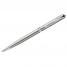 Ручка шариковая Sonnet Slim Stainless Steel CT черная, 0,7мм, корпус серебро, поворотн., подар.уп.