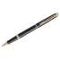 Ручка-роллер Hemisphere Mars Black GT черная, 1мм, корпус черный/золото, подар.уп.