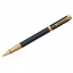 Ручка-роллер Perspective Black GT черная, 1мм, корпус черный/золото, подар.уп.