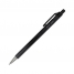 Ручка шариковая автоматическая синяя, 0,7мм, черный прорезиный корпус