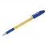 Ручка шариковая BR-yellow, синяя, 0,7мм, грип