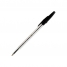 Ручка шариковая Corvina 51, черная, 1мм, прозрачный корпус