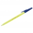 Ручка шариковая РШ049, синяя, 1мм, флуоресцентный корпус