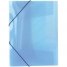 Папка на резинке Line А4, 400мкм, полупрозрачная синяя