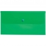 Папка-конверт на кнопке C6, 180мкм, зеленая