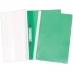 Папка-скоросшиватель пластик. А4, 160мкм, зеленая с прозр. верхом