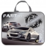 Увеличить Папка с ручками А4 Fast car 1, на молнии, ткань