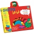 Масса для лепки GIOTTO be-be Super Modelling Dough set 3 цвета*100г + инструменты