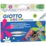 Фломастеры GIOTTO DECOR MATERIALS 06цв., для декорирования