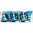 Набор пластиковых елочных украшений Колокольчики 6 шт, голубой