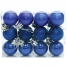 Набор пластиковых шаров 12 шт, 30 мм, синий