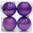 Набор пластиковых шаров 4 шт, 80 мм, фиолетовый