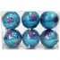 Набор пластиковых шаров 6 шт, 80 мм, голубой