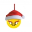 Увеличить Шар пластиковый Angry birds Желтая птица в новогоднем колпаке 80 мм, 2 цв