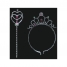Карнавальный набор Принцесса (ободок-корона, жезл), 2 цвета