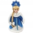 Декоративная кукла Снегурочка Катюша 30 см, синяя