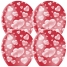 Воздушные шары, 50шт, М12/30см, Cherry Red Сердца, пастель растровый рисунок