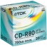 Диск CD-R 700Mb TDK 52х Slim