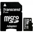 Карта памяти microSD 2Gb Transcend FlashCard (адаптер SD)