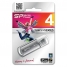 Память SiliconPower USB Flash  4GB USB2.0 Ultima II Silver хром (металл.корпус)