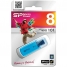 Увеличить Память SiliconPower USB Flash 8GB USB2.0 Helios 101 голубой (металл.корпус)