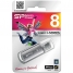 Память SiliconPower USB Flash  8GB USB2.0 Ultima II Silver хром (металл.корпус)