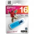 Увеличить Память SiliconPower USB Flash 16GB USB2.0 Helios 101 голубой (металл.корпус)