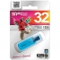 Увеличить Память SiliconPower USB Flash 32GB USB2.0 Helios 101 голубой (металл.корпус)