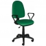 Кресло оператора Престиж, ткань зелёная с чёрным