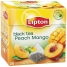 Чай Lipton Peach Mango, черный ароматизированный, 20*1,8г, пирам.пак