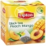 Увеличить Чай Lipton Peach Mango, черный ароматизированный, 20*1,8г, пирам.пак