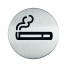 Инф. табличка Место для курения, матированная сталь